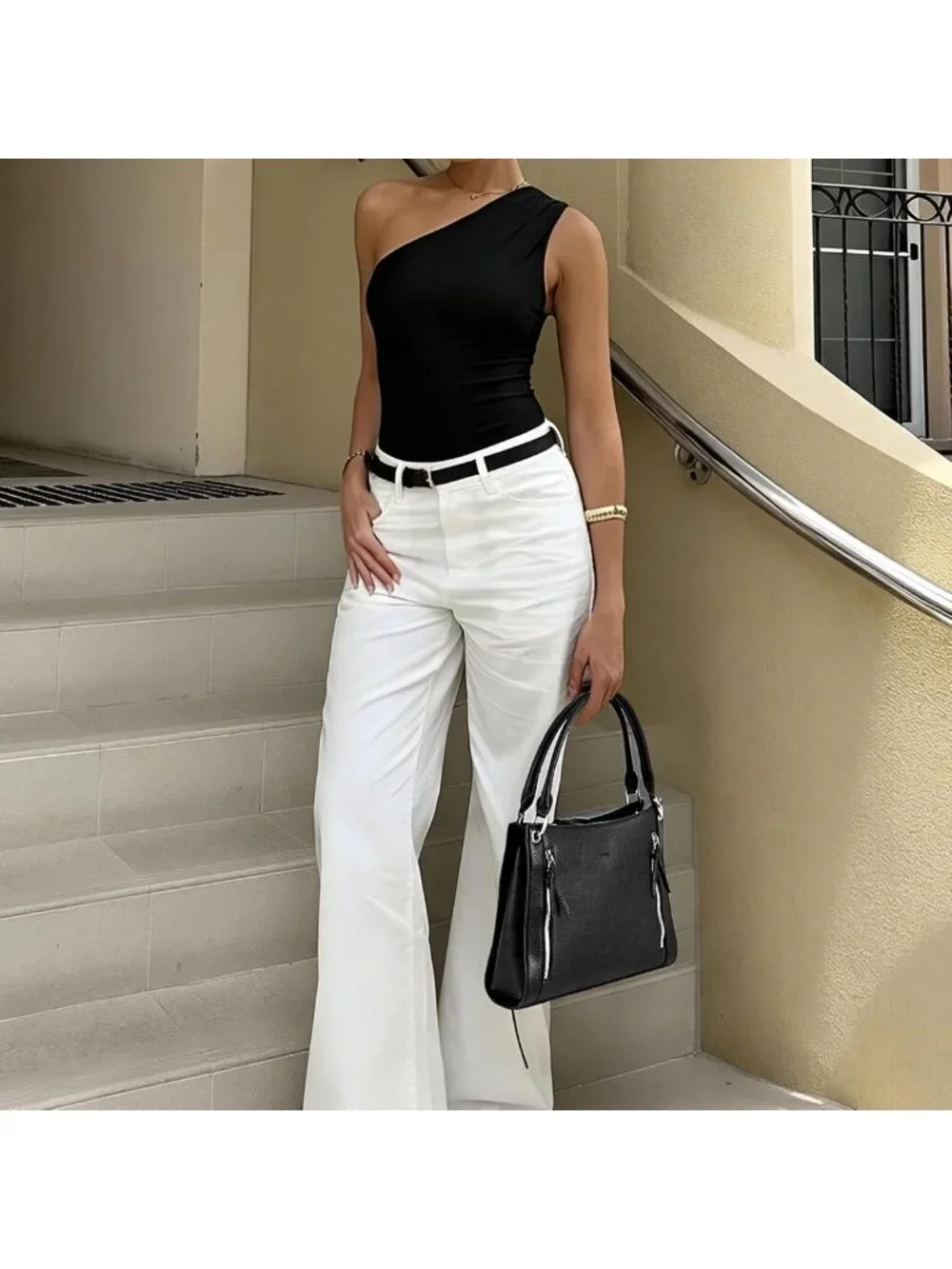 Stylish Faux Leather Satchel Bag for Women - Summer Crossbody Handbag with